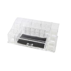 Organizador de Cosmeticos Acrilico C/15 Cavidades + Gaveta 28,5x17,5x9,5cm 94907