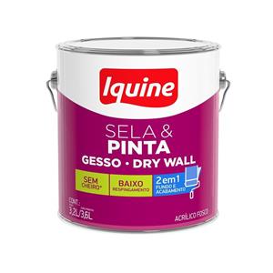 Tinta Iquine Sela & Pinta Gesso Bco Neve 3,6l