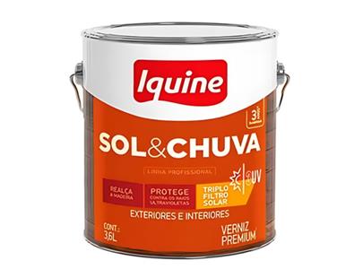 Verniz Iquine Sol & Chuva Mogno 3,6l