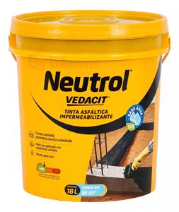 Neutrol Vedacit Imperm. P/ Baldrame 18l Preto