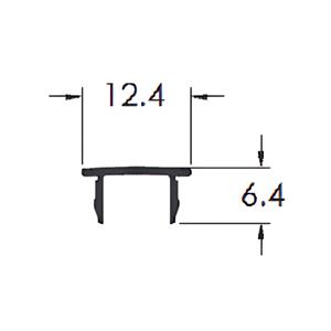 Perfil Hispex Click 8mm Branco 72145