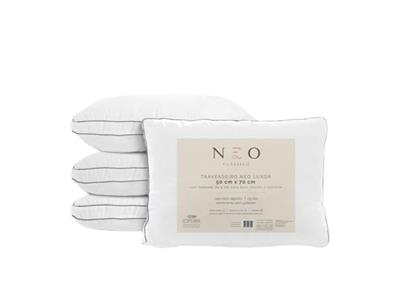 Travesseiro Camesa Neo Prime Luxor 50x70cm Branco