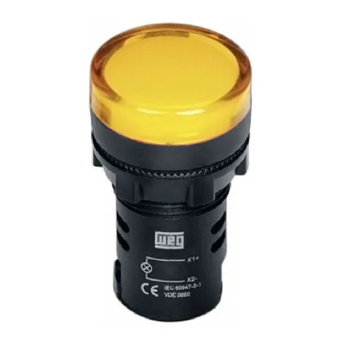 Sinaleiro WEG CEW-SM3-D23 Monobloco Amarelo 220V 50/60Hz-CC